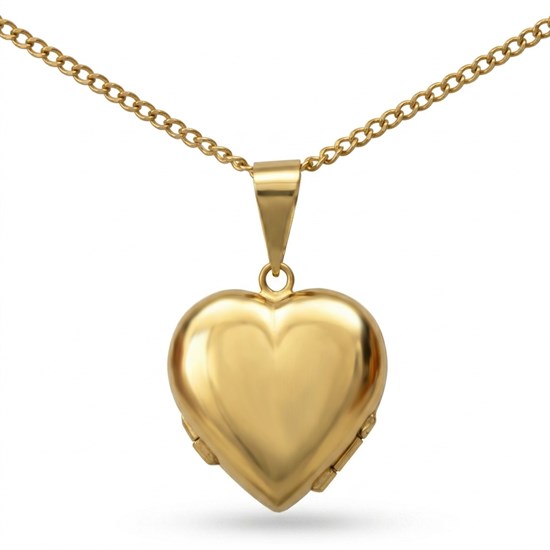 Açılabilir Kalp 14 Ayar Altın Kolye