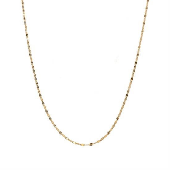 Aynalı Model Zincir 14 Ayar Altın 2 Mm