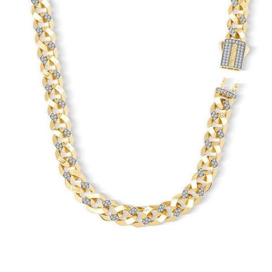 9Mm Altın Taşlı Gurmet Zincir