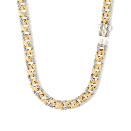 Ema 9mm Taşlı Piramit Gurmet Zincir