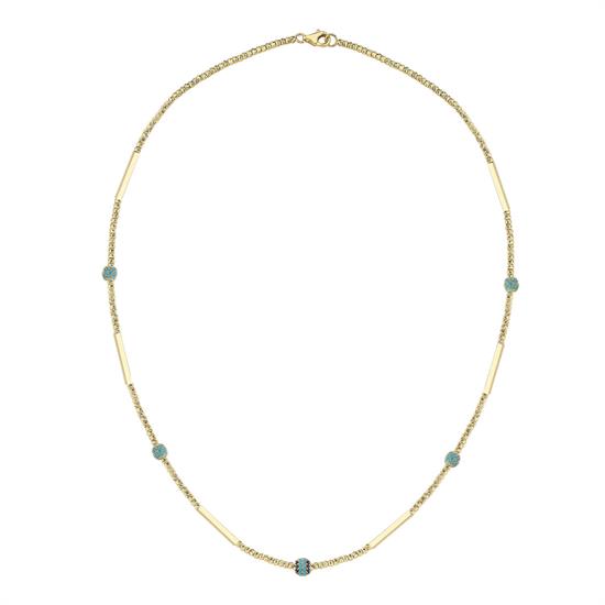 Altın Firuze Taşlı Set