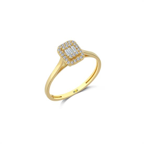 Baget Yüzük Altın 14 Ayar