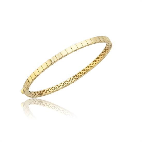 14 Ayar Altın Suyolu Kelepçe Bilezik