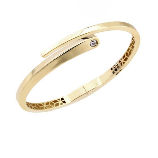 Altın Taşlı 14 Ayar Bilezik