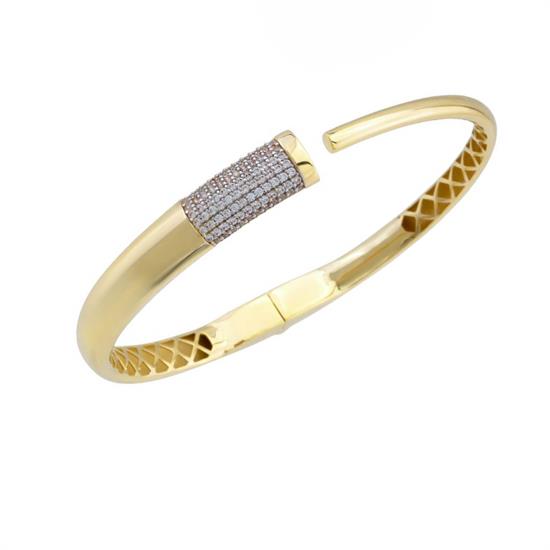 Altın 14 Ayar Taşlı Bilezik