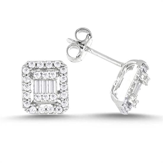 Altın Taşlı Küpe