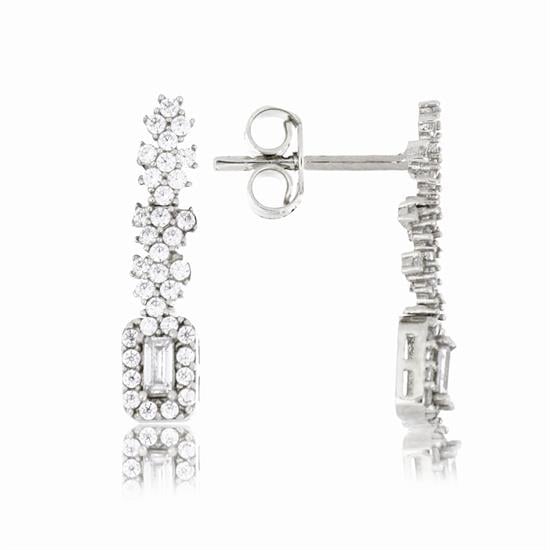 Altın Taşlı Küpe