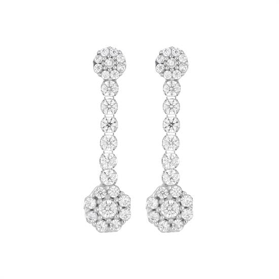 Altın Taşlı Küpe