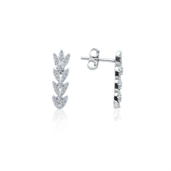 Altın Taşlı Küpe