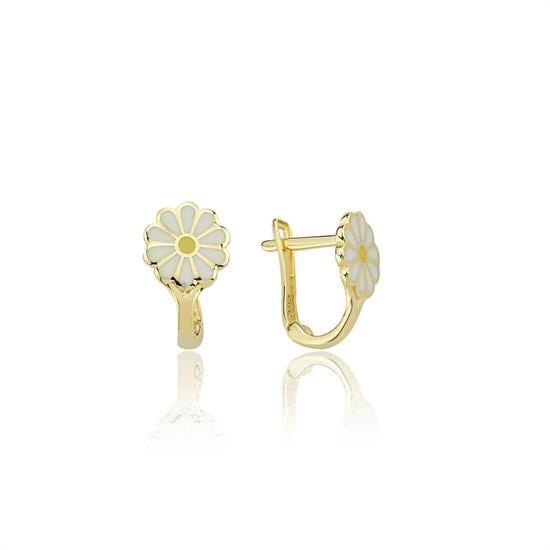 Çıçek Çocuk Küpesı 14 Ayar Altın