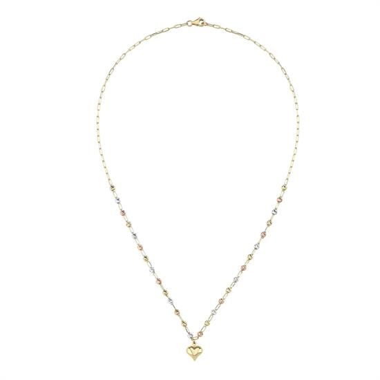 Dorika Kalp Model 14 Ayar Altın Kolye