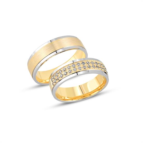 İçi Boş Özel Tasarım Çift Alyans