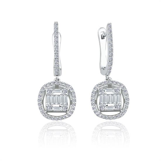 Pırlanta  Baget Küpe