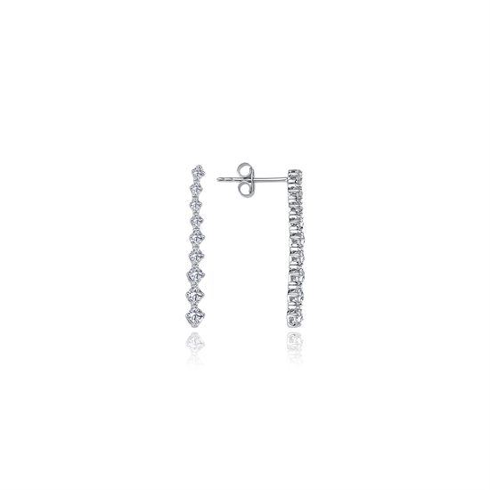 Pırlanta  Suyolu Küpe 0.80 Ct
