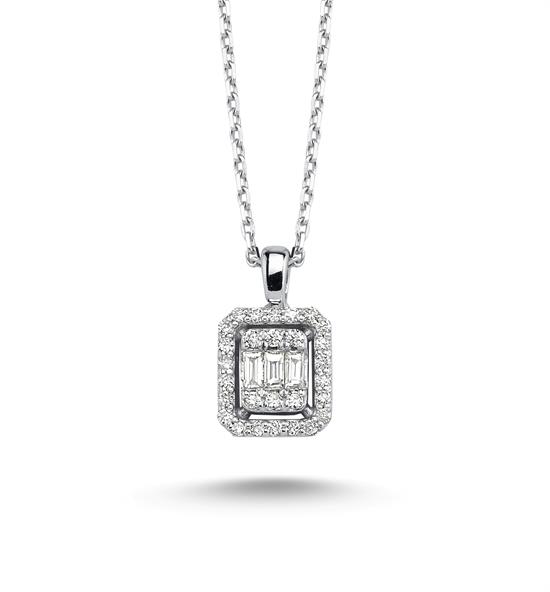 Pırlanta Baget Kolye