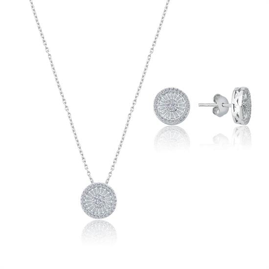 Pırlanta Baget Taşlı  Mini Set