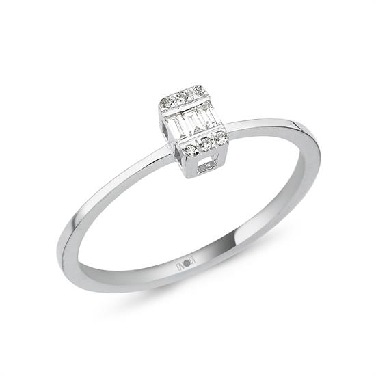 Pırlanta Baget Yüzük 0.07 Ct