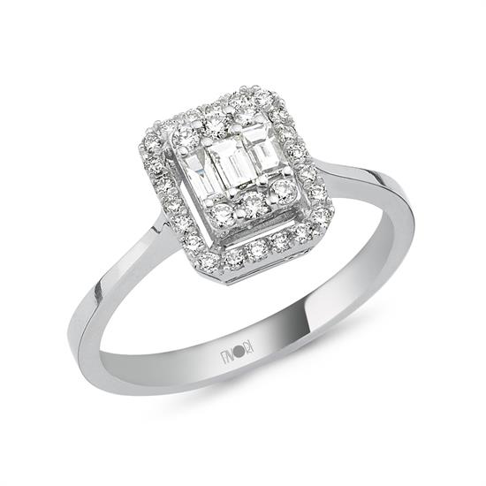 Pırlanta Baget Yüzük 0.20 Ct