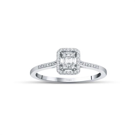 Pırlanta Baget Yüzük 0.26 Ct