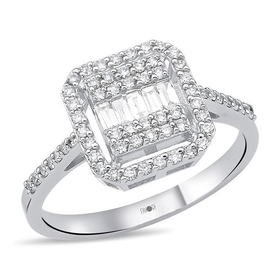 Pırlanta Baget Yüzük 0.37 Ct