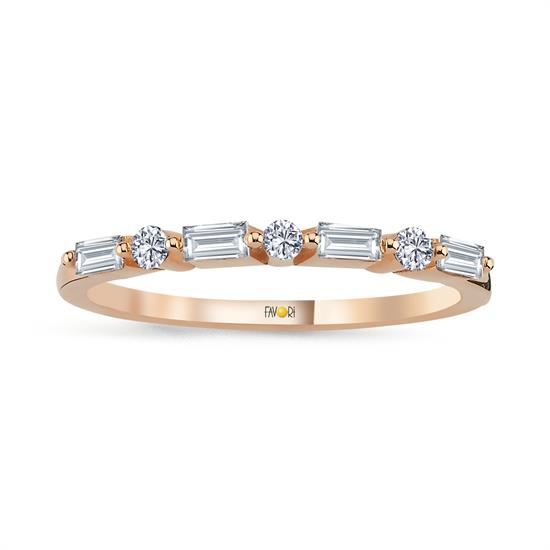 Pırlanta Fantazi Baget Yüzük 0.26 Ct