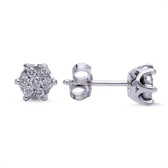 Pırlanta Fantazi Küpe 0.18 Ct