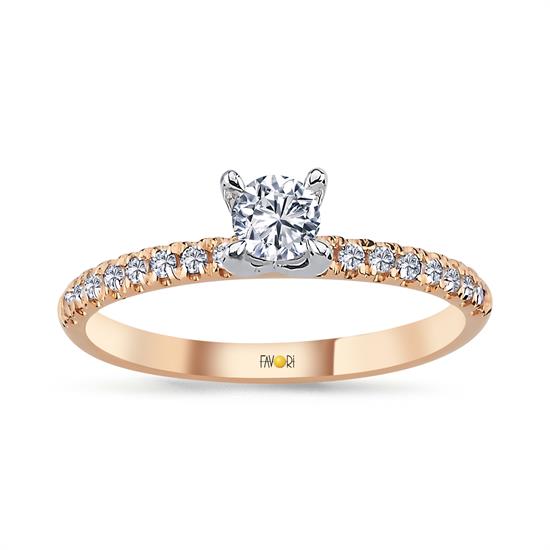 Pırlanta Fantazi Tektaş Yüzük 0.38 Ct