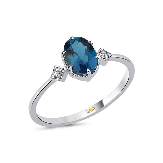 Pırlanta London Topaz Yüzük