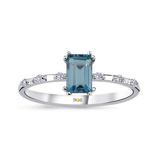 Pırlanta London Topaz Yüzük