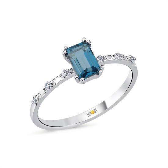 Pırlanta London Topaz Yüzük