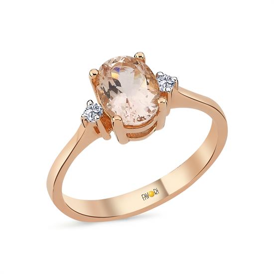 Pırlanta Morganit Yüzük