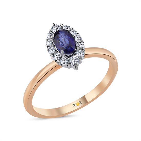 Pırlanta Safir Yüzük