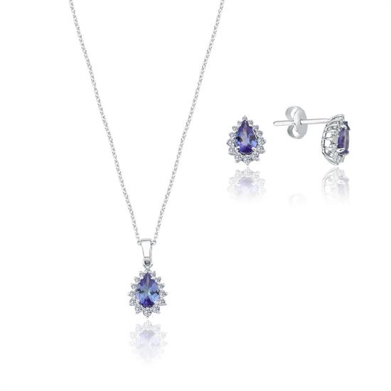 Pırlanta Tanzanit Miniset