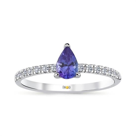 Pırlanta Tanzanit Yüzük