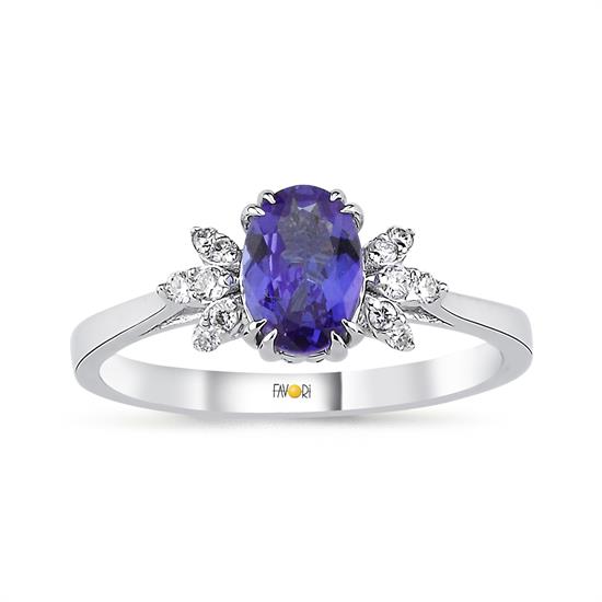 Pırlanta Tanzanit Yüzük