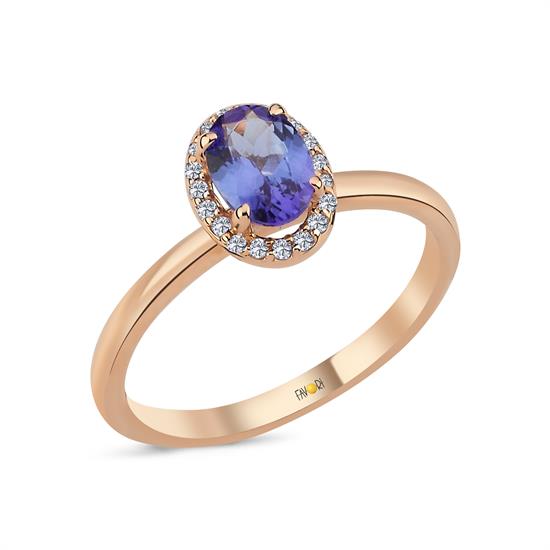 Pırlanta Tanzanit Yüzük
