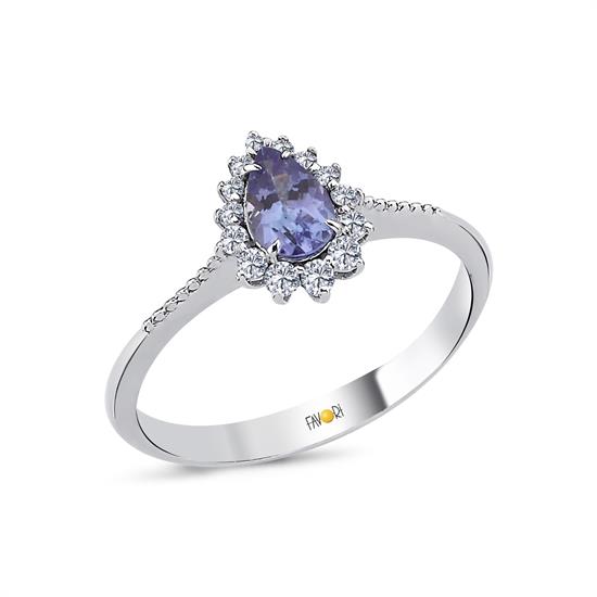 Pırlanta Tanzanit Yüzük