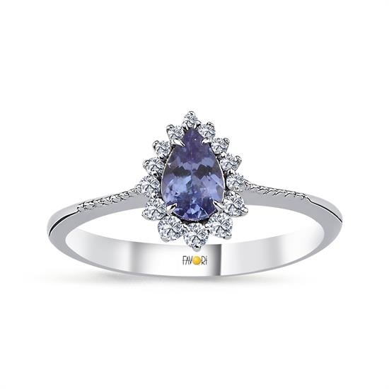 Pırlanta Tanzanit Yüzük