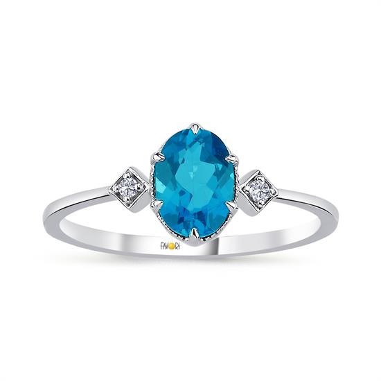 Pırlanta Tanzanit Yüzük