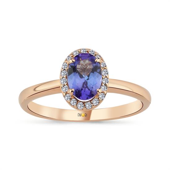 Pırlanta Tanzanit Yüzük