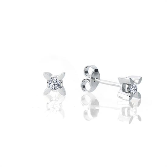Pırlanta Tektaş Küpe 0.16 Ct