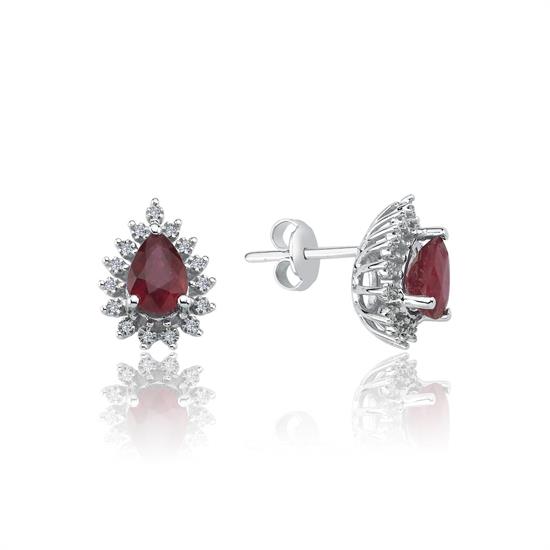 Pırlanta Yakut Taşlı Mini Set