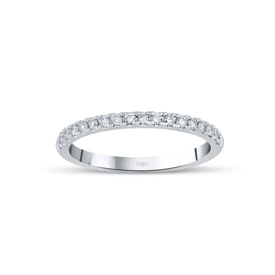 Pırlanta Yarımtur Yüzük 0.12 Ct