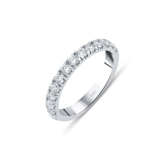 Pırlanta Yarımtur Yüzük 0.18 Ct