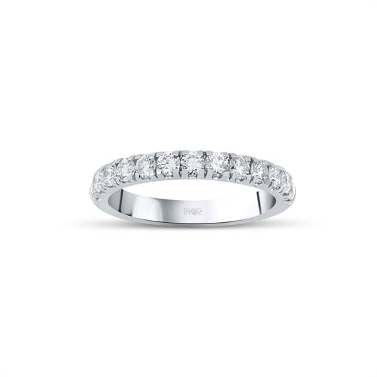 Pırlanta Yarımtur Yüzük 0.18 Ct