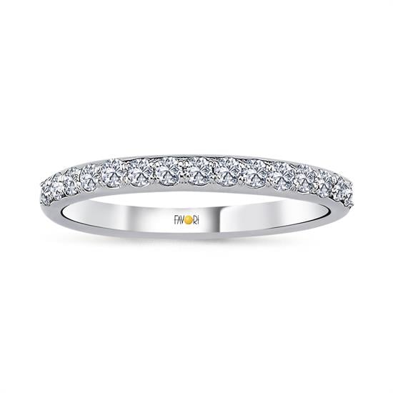 Pırlanta Yarımtur Yüzük 0.30 Ct