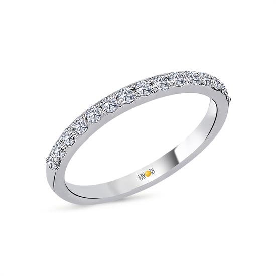 Pırlanta Yarımtur Yüzük 0.30 Ct