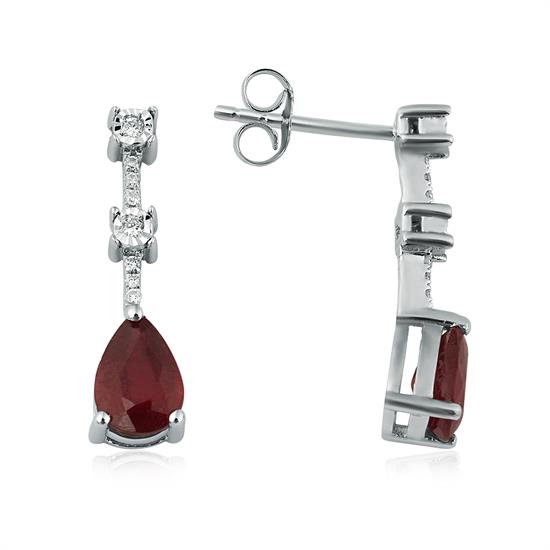 Pırlanta Renkli Küpe