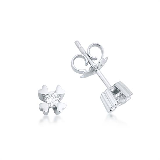 Pırlanta Tektaş Küpe