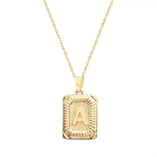 A Harfi 14 Ayar Altın Kolye Ucu